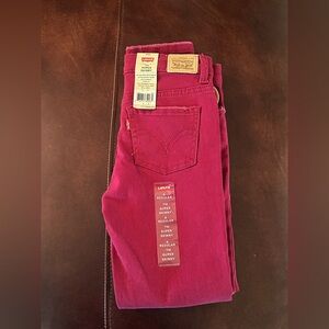 Levi's Girls Burgundy Skinny Jean